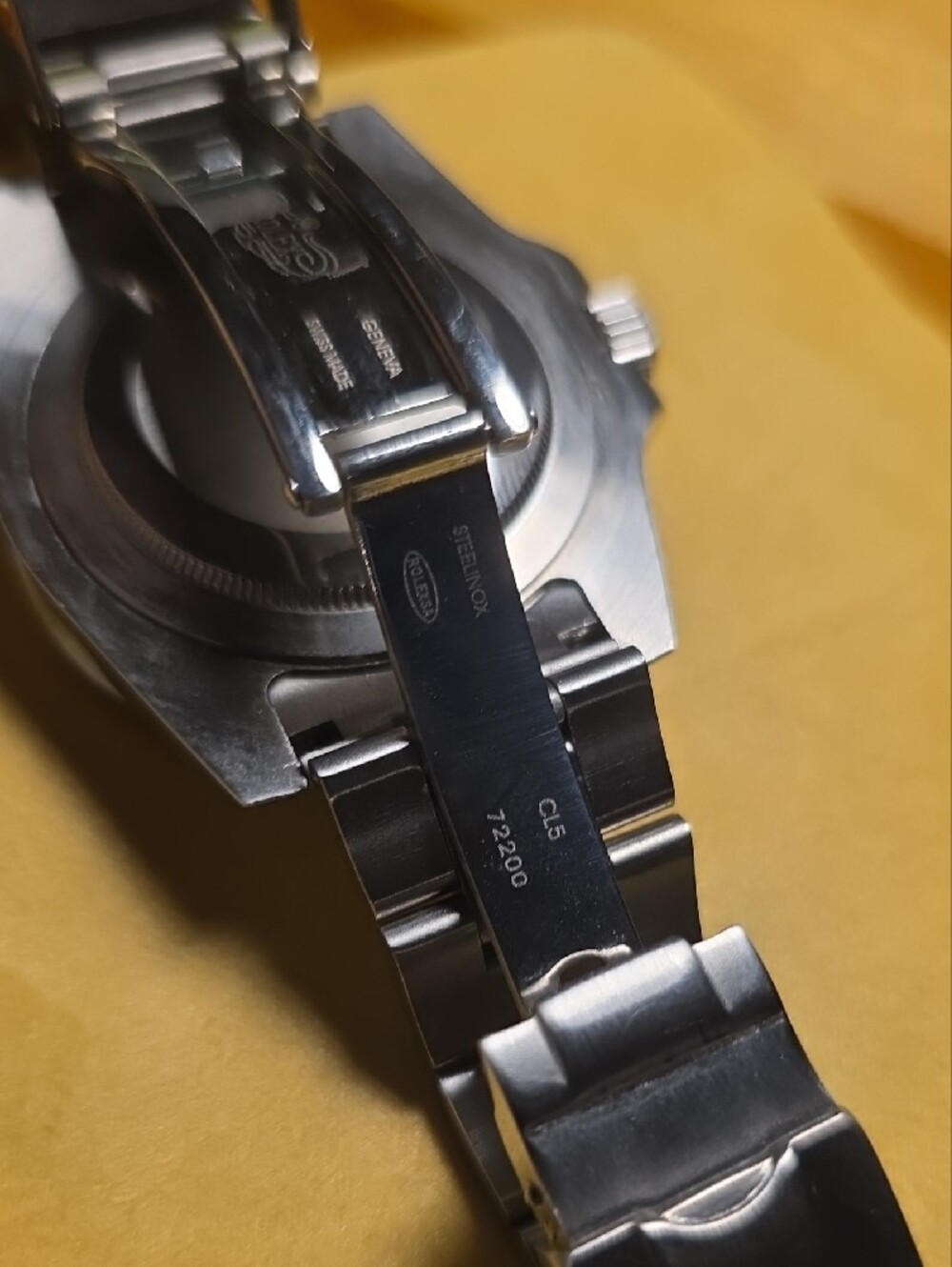 Rolex Stainless Steel Watch with Black Dial and Bezel (Inauthentic) - Picture 4 of 5